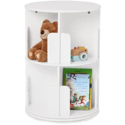 Tchibo - Drehbares Bücherregal mit 2 Ebenen - 20x20x30cm - weiß - Holz