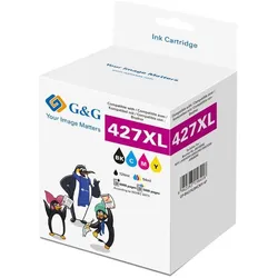 G&G, Druckerpatrone, Tinte Kombi-Pack Kompatibel GP-B427XLBKCMY-4P (BK)