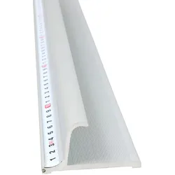 SPRINTIS Schneidelineal 155 cm, Aluminium, Sicherheitslineal mit Fingerschutz, Stahlkante und Anti-Rutsch-Beschichtung für präzise Schnitte, Metall, silber