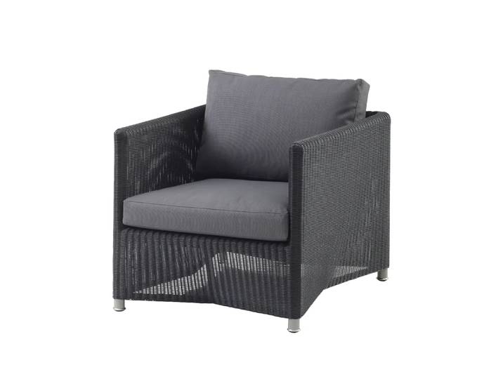 Cane-line Fauteuil lounge Diamond weave Cane-Line Natté graphite