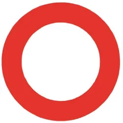BRW, Sicherheitskennzeichnung, Signaltafel Allgemeines Fahrverbot 2.01