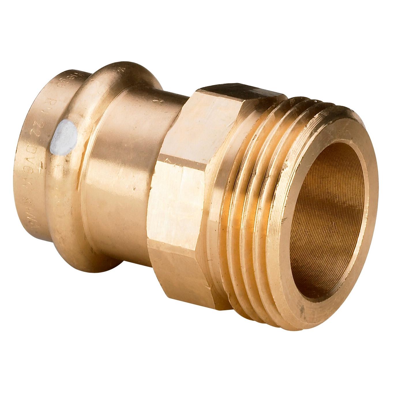Viega 4511 - Endstück Profipress s 4511 Durchmesser 22 x 3/4 Zoll Bronze (Pressverbindung) (628734)