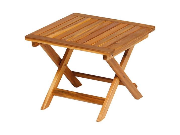 Oecoplan Beistelltisch Oslo aus Akazienholz 50 × 50 × 40 cm