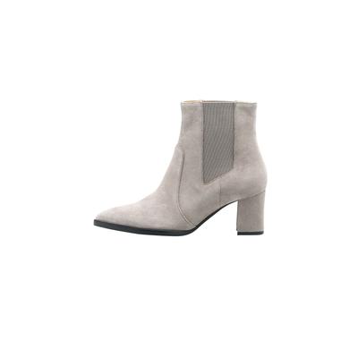 Schlupfstiefel LLOYD "AMARA 410", Damen, Gr. 5,5, beige (schwarz), Leder, unifarben, Basic, Schuhe Schlupfstiefel, mit klassischem Design
