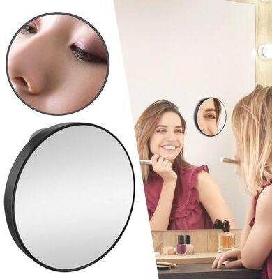 Fusion Finds Magnifying Makeup Mirror With Strong Suction Cup For Precision Grooming & Skincare Magnifying Makeup Mirror With Strong Suction Cup For Precision Grooming & Skincare