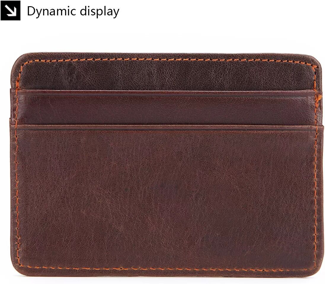 INF Porte-cartes en cuir café