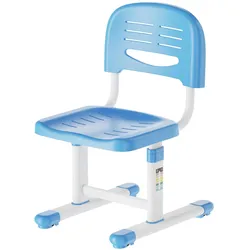 En.Casa, Kinderstuhl + Kindertisch, Höhenverstellbarer Kinderstuhl Sauda 75x36x46 cm Himmelblau/Weiss (Kinderstuhl)