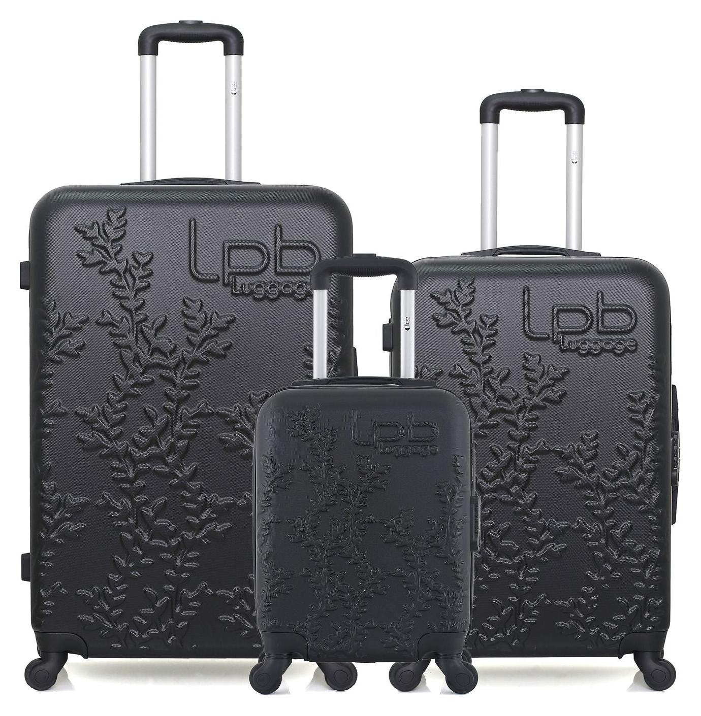 LPB LUGGAGE - 3er-Set - Großformatige Koffer, Wochenend- und Handgepäckkoffer XXS NAIS