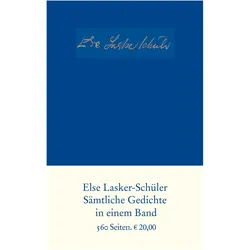 Sämtliche Gedichte, Belletristik von Else Lasker-Schüler