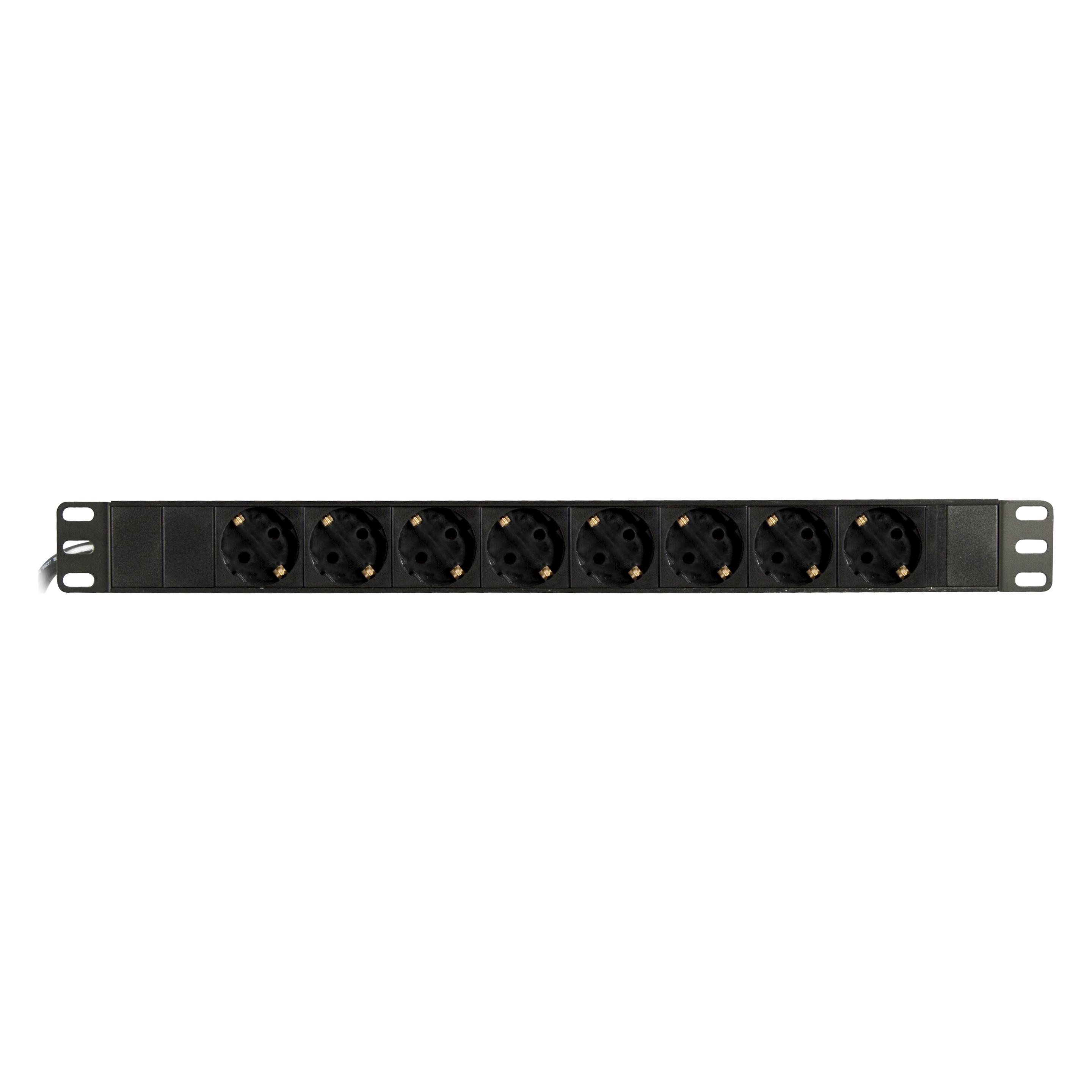 Deltaco GT-8529 power distribution unit (PDU) 9 AC outlet(s) 1U Black (GT-8529)