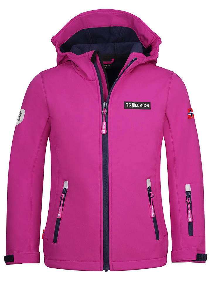 Trollkids Softshelljacke "Oslofjord" in Fuchsia - 164