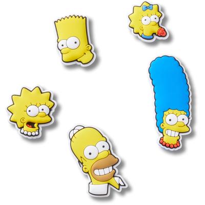 Schuhanstecker CROCS "Jibbitz™ The Simpsons", Jungen, gelb (gelb, blau), PVC, Schuhzubehör Schuhanstecker, Charm, Anstecker für Crocs Schuhe