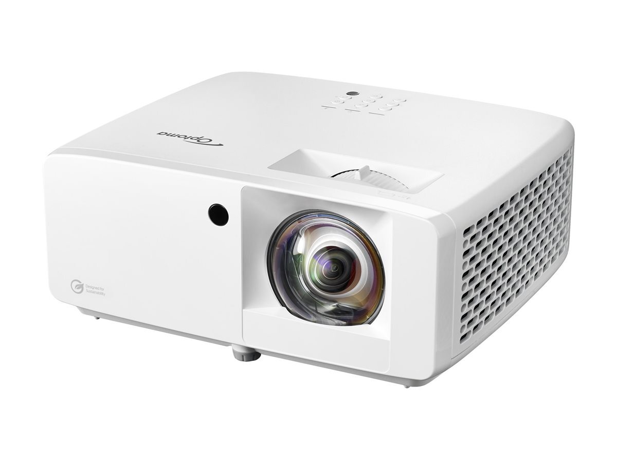 Optoma ZK430ST 3D Objektiv mit kurzer Brennweite (Short Throw) Tragbar DLP-Projektor - 16:9 - Weiß - Hoher Dynamikbereich (High Dynamic Range, HDR) - 300,000:1 Kontrastverhältnis - 3700 lm Helligkeit - Vorderseite - 1080p - 30000 Stunde(n) Normalmodus - HDMI - USB - Netzwerk (RJ-45) - Konferenzzimmer, Sitzungssaal, Corporate, Presentation