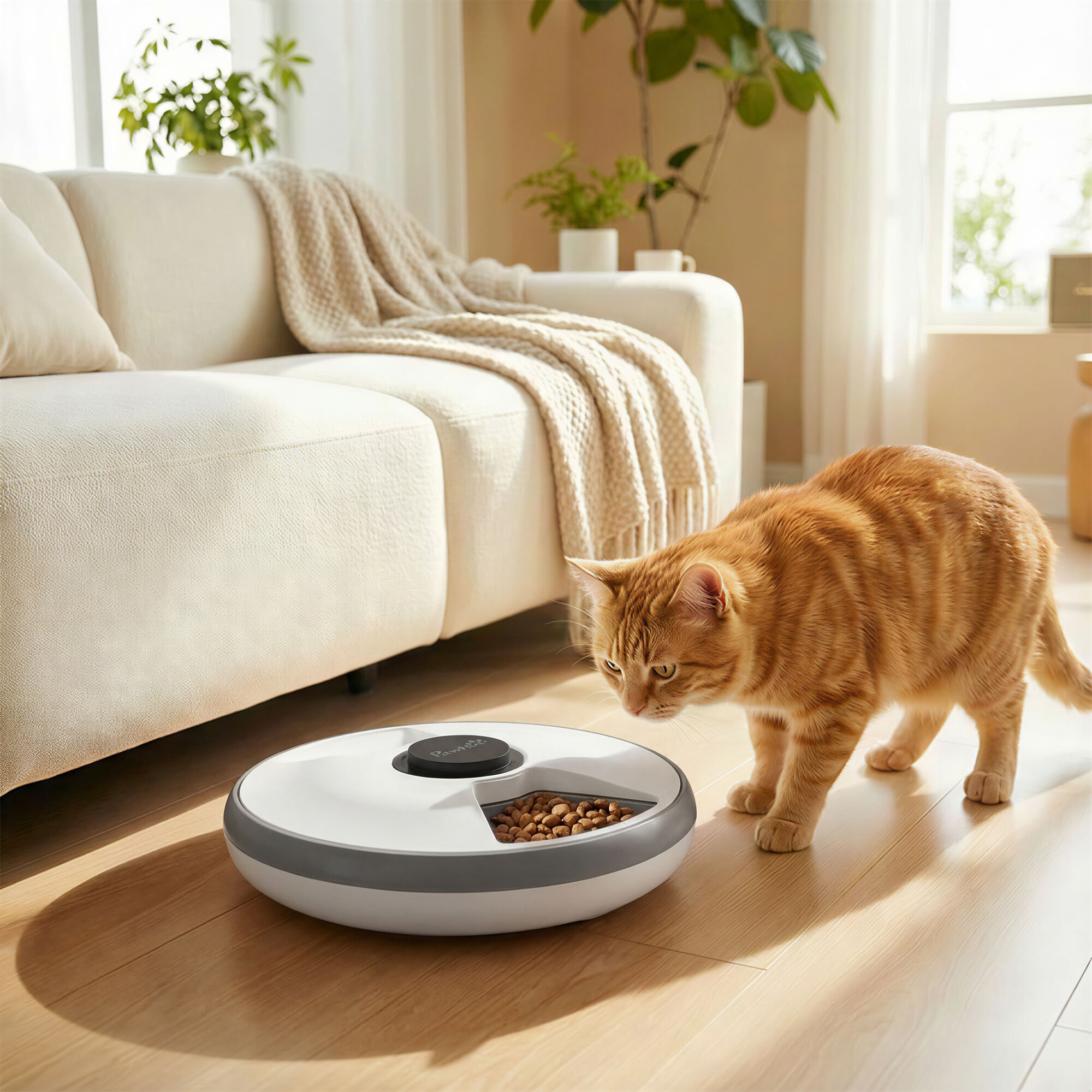 Altro Distributore Automatico Cibo Gatti E Cani Con Timer E Display Led, 1-6 Pasti Al Giorno, Per Cibo Secco E Umido
