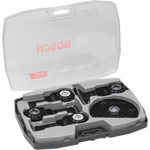 Bosch Multifunktionswerkzeug-Zubehör Holz Set, 2608669097, Starlock, für Holz, Metall, 7-teilig