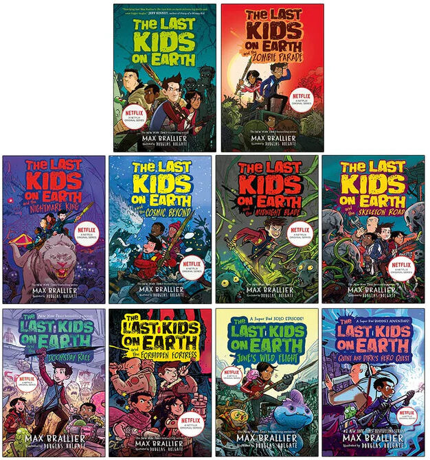 HarperCollins Children's Books Last Kids on Earth 10 Books Collection Set by Max Brallier - Paperback - Ages 8-12 - Hilarious Monster Apocalypse Adventure Series