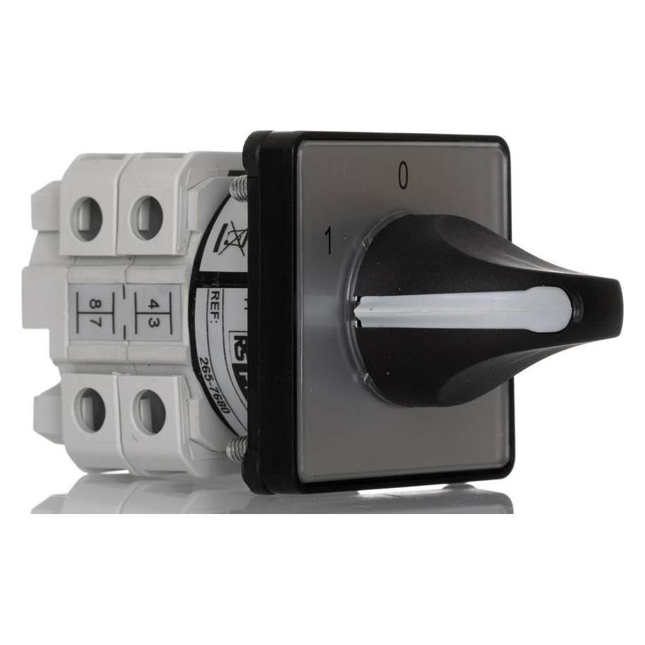 RS PRO Nockenschalter, 2-polig / 25A, 2 Schliesser (2657680)