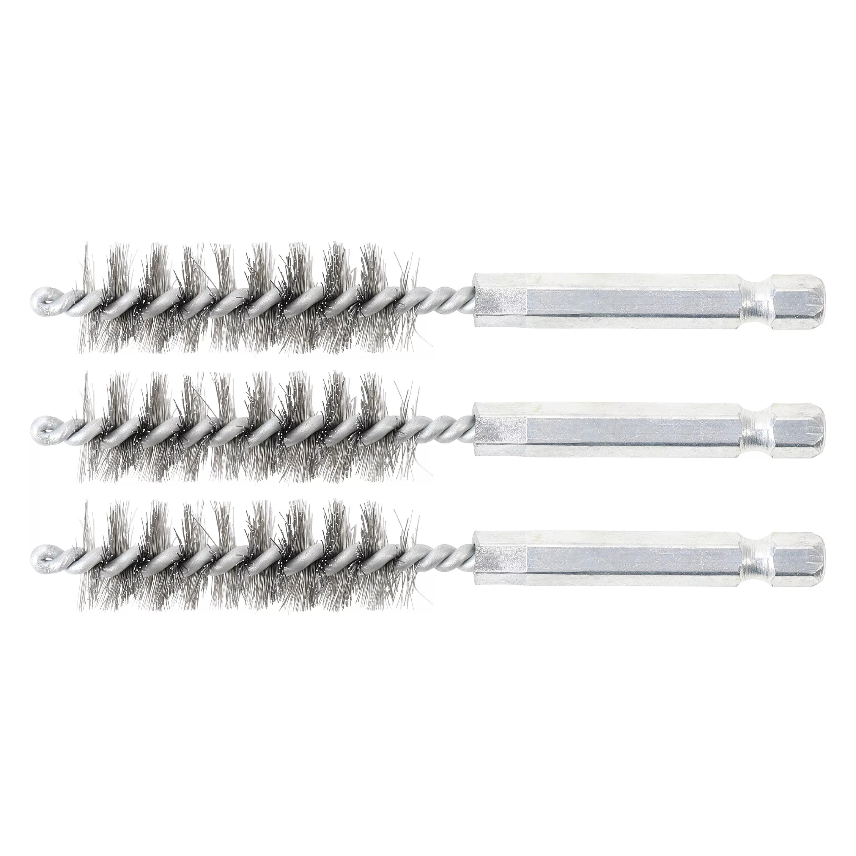 BGS Stahlbürste 14 mm Antrieb Aussensechskant 6,3 mm (1/4") 3-tlg. (3078-14-S)