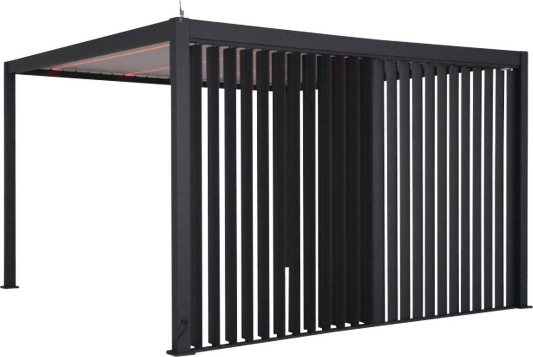 Jalousie für pergola evora 3m graphitgrau - Hespéride