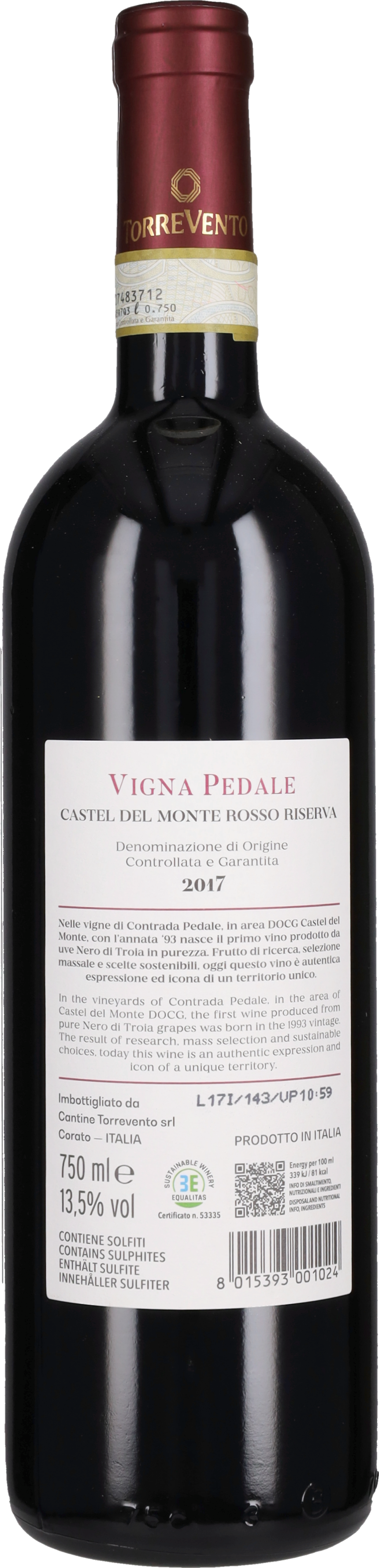 'Vigna Pedale' Riserva Torrevento 2019