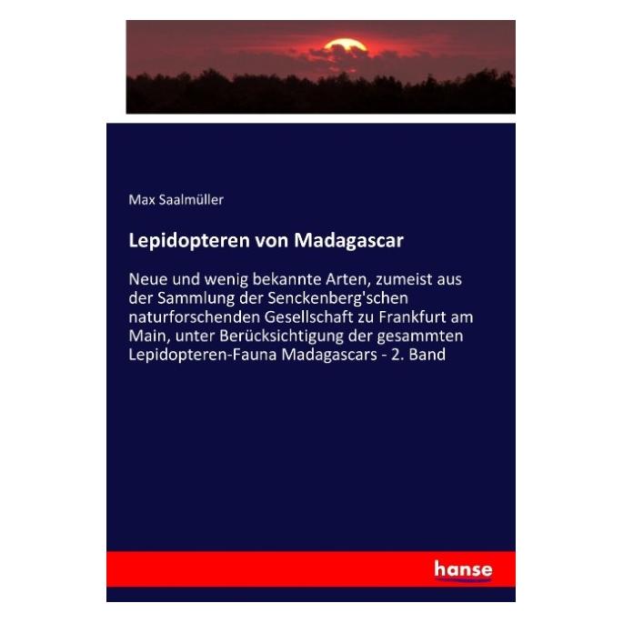 Hansebooks Lepidopteren von Madagascar (Deutsch, Softcover, Max Saalmüller) (55870866)