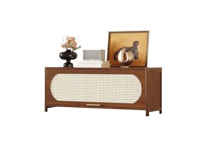 YHxFlux Küchenschrank Single-Layer Low Sideboard with Corner Tabletop Storage Lagerung