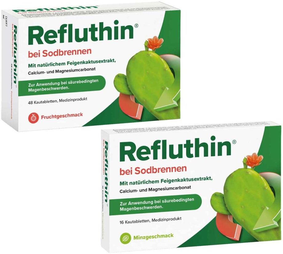 Refluthin Frucht und Refluthin Minze