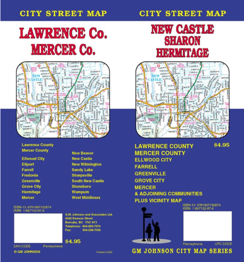 New Castle - Sharon - Hermitage - Lawrence et Mercer County (Pennsylvanie)   GM Johnson