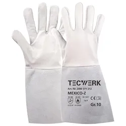 Tecwerk Schweißerhandschuhe Mexico Z Gr.11 grau EN 388/407/12477 10PA TW