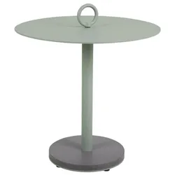 Gartenbeistelltisch Niobe aus Aluminium, modern, rund, grün, Ø 50 cm, pulverbeschichtet