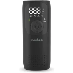 Nedis, Zubehör Druckluftwerkzeug, Wiederaufladbarer Luftkompressor - 0.1-150 psi - Dunlop-Ventil - Betriebsarten: Auto/Motorrad/