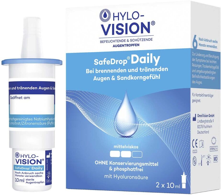 Hylo-Vision® Hylo-Vision Safedrop Daily Augentropfen