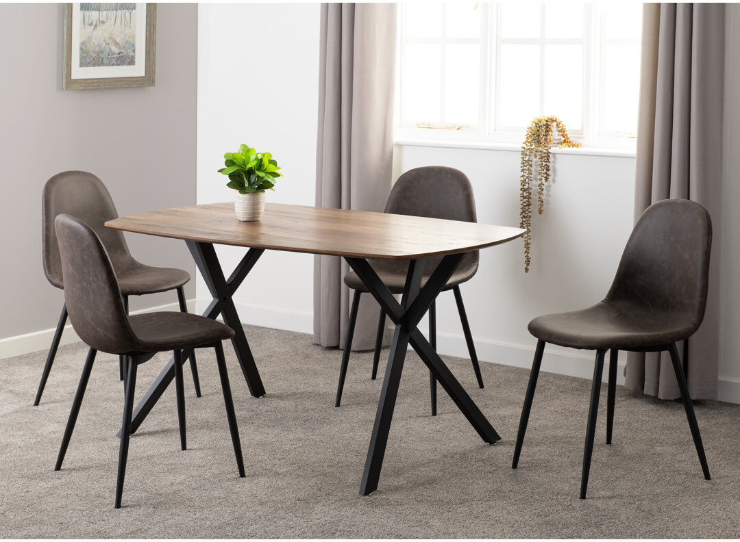 Trent Austin Design Alayna 4 - Person Dining Set Medium Oak Effect 4