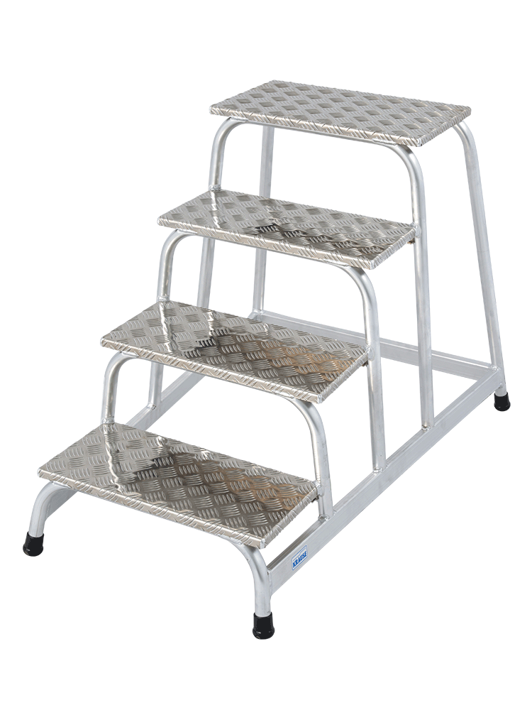KRAUSE STABILO Montagetritt 4 Stufen - Alu-Tritt - Art-Nr: 805041