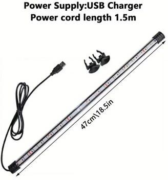 Pet Hub Aquarium LED Submersible Mood Lamp: USB Waterproof Fish Tank Decor & Plant Grow Light 4