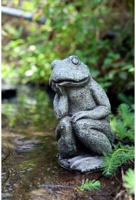 Hi-Line Gift Ltd. Thinking Frog Garden Statue
