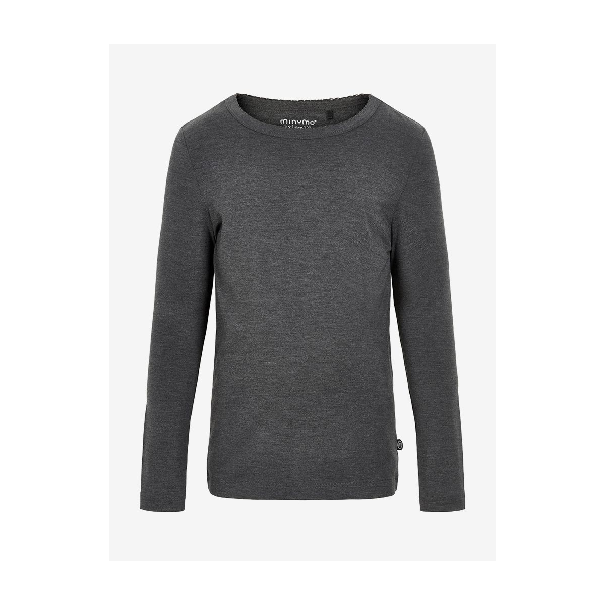 Minymo Blouse LS dark grey melange (121) 98 4919-121-98