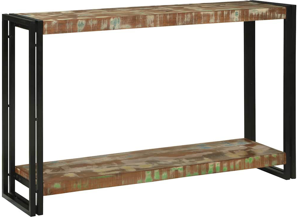 Borough Wharf Solid Wood Console Table Multicolour 75cm H x 120cm W x 33cm D