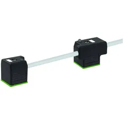 Murr Elektronik Doppelventilstecker mit Anschlussleitung Schwarz 7000-58041-2271000 Murrelektr, Elektronikkabel + Stecker