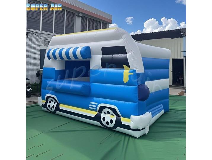 Kiosque gonflable publicitaire portable en forme de voiture, idéal pour les événements et salons professionnels – Nouveauté promotionnelle