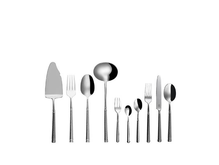 Besteck-Set SOLA Cubism 21st Century 40-teilig , silber, 40 tlg., Essbesteck-Sets, Besteck-Set