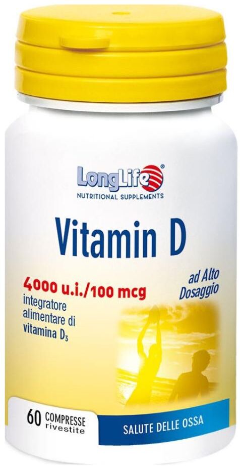 LONGLIFE Srl Longlife, Vitamin D 4000 u.i., 60 Compresse