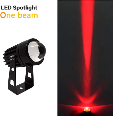 Inspire Curations Modern RGB LED Outdoor Wall Spotlight IP66 Waterproof Landscape Beam Light (9W 12W) red 9w