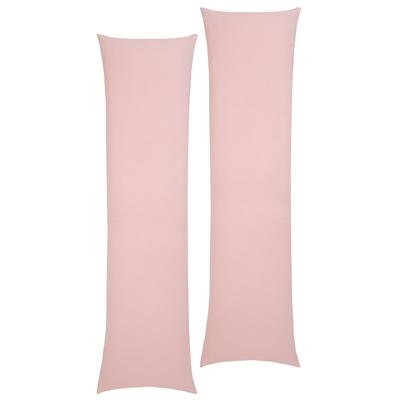 Kissenbezüge OTTO HOME "Cremona3 Kissenbezug für Seitenschläferkissen, OEKO-TEX zertifiziert", rosa (rosé), B:140cm L:40cm, Jersey, Obermaterial: 100% Baumwolle, Kissenbezüge