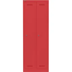 Garderobenschrank MonoblocTM | 2 Abteile - 670 kardinalrot