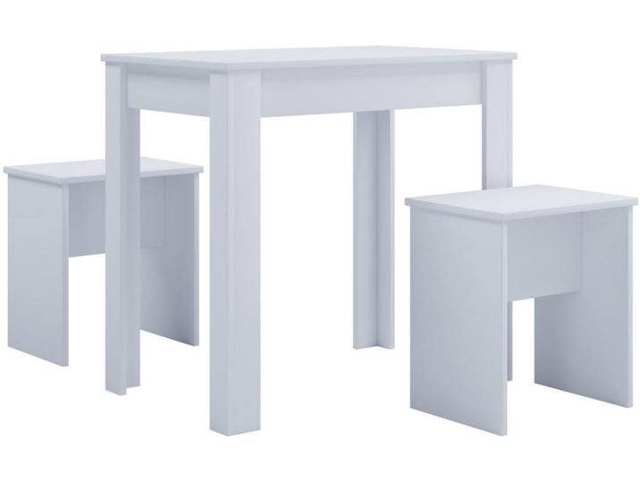 Mid.you Tischgruppe, Weiß, rechteckig, 50x75x80 cm, Esszimmer, Tische, Esstische