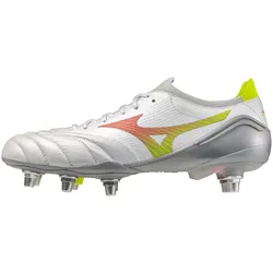 Mizuno Morelia Neo V β Elite SI Stollen-Fußballschuhe 54 - white/lava orange/evening prim 40.5