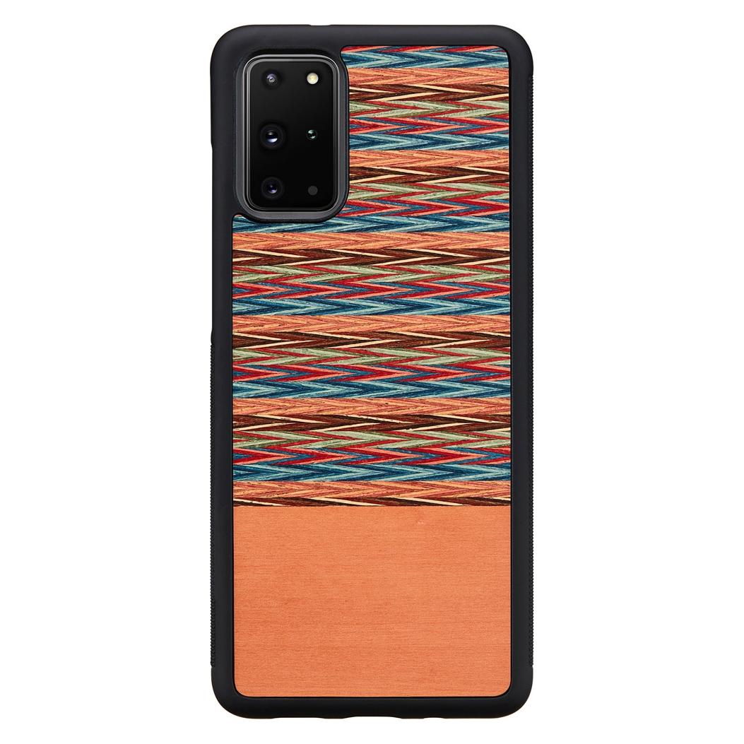 Man.Wand &WOOD case for Galaxy S20+ browny check juodas (Samsung Galaxy S20+) (1000001201)