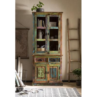 Kommode SIT "Riverboat", bunt, B:80cm H:80cm T:40cm, Massivholz, Sideboards, Kommode