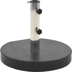 vidaXL Sonnenschirmständer 45064, Granit, 30 kg, schwarz, rund, mit Griff und Rollen